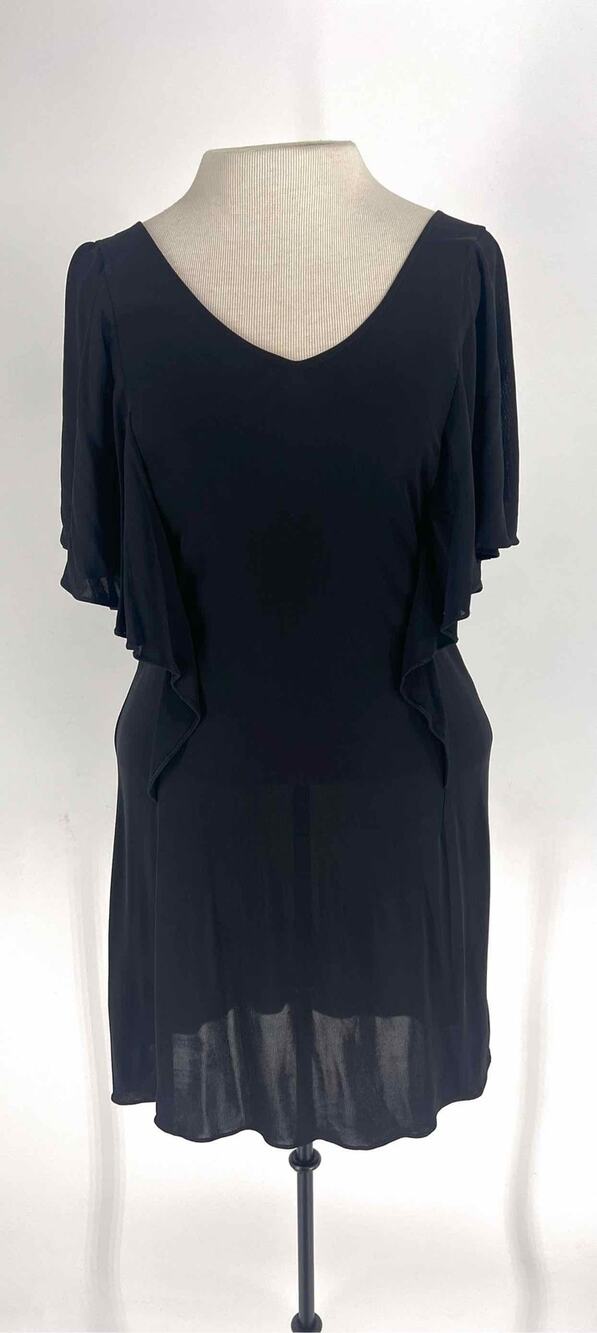 Rebecca Taylor Size 6 Black/Silver Sequined Open Back NEW Designer Dress